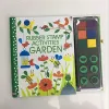 Drawing Painting Supplies Children Fingerprinting Books With Rubber Stamps Ink Pad Kids Activities Doodling Book Animal Garden Garten Dhnk7