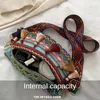 Vintage Women Handbag Hmg Vintage Tote Menger Hippie Ethnic Shoulder Bag Embroidery Boho X1TX#
