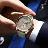Relojes de pulsera POEDAGAR Casual Cuarzo Hombres Relojes Marca de lujo Calendario de negocios Reloj de pulsera deportivo de cuero Masculino Regalos impermeables Reloj Relgios 24329