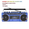 Haut-parleurs CMIK MK132 Retro Tape Radio 5.0 Bluetooth Portable MultifRequency Radio USB TF Card Playback Tape Mp3 Player Enregistreur
