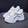 Brand Wedge Shoes Fashion designers white Sneakers Women leather thicksoled tennis Sports shoes woman Zapatillas Mujer 240320