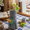 Vases Decorative Floral Totem With Ice Cream Vase Decor Table Flower For Gardens Balconies Study Rooms And