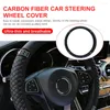 Steering Wheel Covers Car Cover Colourful Inlaid Diamond Anti-Slip Protector PU Leather Case Automobile Parts