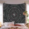 Tapestries Tapestry Hanging Moon Phase Celestial Botanical Wall Floral Hippie Carpet Dorm Decor Starry Sky