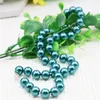 Chains 10mm Round Peacock Green Pearl Shell Necklace Women Girls Hand Made DIY Jewelry Making Design Fashion Accessory Gifts For Mother