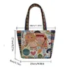 Torebka w stylu etnicznym Elephant Elephant Canvas Women Rame Torby