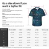 Men's Casual Shirts Night Symbol Print Beach Shirt Man Star Map City Lights Hawaiian Short Sleeve Vintage Oversized Blouses Present