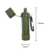 Survival Outdoor Water Purifier Personal Wild Life Emergency Water Filtering Tools Hiking Survival Water Purifier Filter with Straw