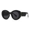Zonnebrillen Nieuwe Mode Grote Ronde Frame Kleurrijke Gestreepte Zonnebril voor Vrouwen Merk Designer Zwarte Zonnebril voor Vrouwen Showcase Shadow J240330