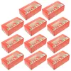 Ta ut containrar 10 st container Macaron Box Bride Christmas Strawberry Boxes Paper Liten Candy