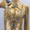 FR Belly Dance Clothing 삼바 카니발 리오 의상 쇼 소녀 무대 착용 섹시한 탑 브라 술 허리 벨트 퍼포먼스 슈트 Z7JN#