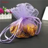 10pcs Juwelierbeutel Round Kordelkordel Organza -Taschen Schmuckverpackung Display Organza Schmucktaschen Schmuck Beutel Verpackungstasche 7z