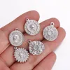 Charms 3PCS Stainless Steel Casting Sun Star For Jewelry Making Supplies DIY Earrings Bracelet Necklace Accessories Gold Color
