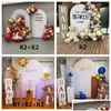 Party Decoration Chiara Arched Backdrop Frame Balloons Stand Double Sided Fabric Ers Wedding Drop Delivery Dhkwm