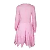 Fashionable and Versatile Women's Solid Color Embroidered Dress Perfect for a Chic and Trendy Look