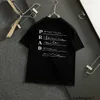 Designer pra pra verão novo triângulo carta em torno do pescoço camiseta unisex paris burro 1v 63m1
