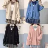 V-Ausschnitt Stil 5 Frühling Mädchen College Uniform Pullover Schule Cosplay Student Japan Farbe Herbst Gestrickte Cott Cardigan N8sn #