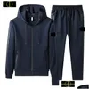 Casacos masculinos plus size 23ss primavera e outono jaqueta de pedra ilha tracksuits moda clássico cp jaquetas sólida casual oteuk