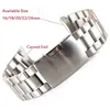 Bands Curved end Stainless Steel WATVHABDN 16mm 18mm 20mm 22mm 24mm Black Silver stainless steel bracele FreeShipping H240330