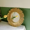 1 st Retro Suower Feather Shaped Hanging Bedroom Dressing Entrance Corridor Wall Mirror, Home Decor