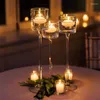 Mum Tutucular 3pcs/Set Cam Tutucu Bar Bardak Çay Işık Parti Oturma Odası Düğün Dekorasyonu için Ana Masa