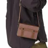 Menger Sac pour hommes de haute qualité boîte en cuir bandoulière sac à bandoulière marque design jeunes hommes Fi Casual carrés cartables z8pR #