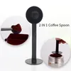 Kahve Kepçeleri 2 In 1 Toz Tamping Scoop 10G Standart Ölçüm Kaşık Plastik Ölçüm Fasulye Maker Öğütücü Aksesuar