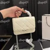 15 cm metallhandtag Mini Flap Crossbody Bag For Women Designer Wallet Gold and Silver Hardware Caviar Diamond Grid Luxury Handbag Underarm Bag Fanny Pack Sacoche