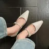 Sapatos casuais femininos de couro genuíno verão mary janes plana apontou toe fivela mocassins primavera vintage para mulher