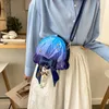 xiuya japanische süße Lolita Menger Taschen verträumte kreative Quallen Umhängetasche für Frauen Perle Schleife Niete Ctrast Farbe Geldbörse R9z8 #