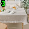 Table Cloth Small Fresh Cotton Linen Tablecloth Household Cover Tassel Lace F6S3727