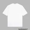 Projektantka wysoka wersja P Family Springsummer Trójkąt klatki piersiowej PU Family Family para swobodna luźna koszulka z krótkim rękawem dla mężczyzn i kobiet E724