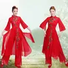 crianças hanfu clássica yangko dança palco s tinta dança clássica s meninas praticar roupas fã dança H5Hy #