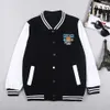 Chicago Basketball Printing Men Jackets Hip Hop Fashion Casual Bomber Coat Loose Winter Autumn Male Baseball Uniform 240321