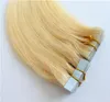 Hud Weft Hair Extension Color 60 Tejp i mänskliga osynliga remy -förlängningar 100g 40 -stycken Double Sides Adhesive Drop Delivery Products V DHPVI