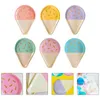 Disposable Dinnerware 48 Pcs Ice Cream Tray Party Tableware Birthday Decoration Paper Wedding Supplies Plates Summer