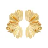 Boucles d'oreilles XIALUOKE Punk Ingemark géométrique pour femmes à la mode couleur or mode déclaration oreille bijoux accessoires
