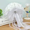 brud bröllop holding frs skum simulati fr White Rose Bouquet Korean Wedding Photography G5wu#