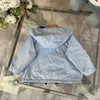 Luxury Hooded Kids Coat Double Sided Använd babyjackor Kids Designer Kläder Storlek 100-160 Högkvalitativa pojkar Girls Ytterkläder 24mar