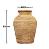 Vases Handmade Rattan Vase Flower Pot Holder Plant Storage Wicker Decor Woven Basket Home Crafts Gifts