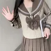 mjölk te färg japansk skol uniform student flickor marin uniform kvinnlig sexig jk lg kjol set sjöman skjorta veckad kjol set k3wb#