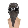 Decorazione per feste Steampunk Maschera della peste Uccello Cosplay Puntelli retrò per costume di Halloween