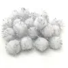 50pcs 15 mm 25 mm Pompoms colorés pour poupées vêtements matériaux faits à la main