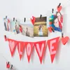 Cornici 100pcs in legno PO di carta PEG PIN CLIP CRATICHE Porta di mira per il display Hanging Home Party