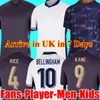 ENGLAND 2024 Inglaterra Euro 24 Camisa de fútbol Jerseys de fútbol Bellingham Saka Foden Rashford Sterling Grealish National Team Kane Football Shirt Kit Kit para niños