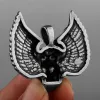 Necklaces Angel Wings Skull Pendant Ghost Head Necklace for Men High Quality Punk Charm Stainless Steel Necklace Boyfriend Jewelry As Gift