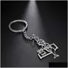 Keychains Lanyards Teamer Teamer 맞춤형 사진 브랜드 Keychain Stainless Steel Ldrens Ding 키 체인 개인화 된 PO 커스텀 키링 L2 DHKJV