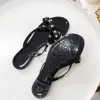summer Women Beach Flip Flops Shoes Classic Quality Studded Ladies Cool Bow Knot Flat Slipper Female Rivet Jelly Sandals Shoes a2dc#