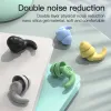 1/3pc Nuovo tappi per le orecchie che riduce il rumore silicone sodo antimalette Mute Sleep Student Dormitory Swimming Nasal Clip impermeabile