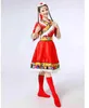 3pcs Set Woman Asian Natial Dr Mgolia Folk Dancing Dr Minority Mgolian Cosplay Dancing Dres Stage Outfits R95N#